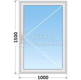 Окно откидное под ключ из алюминиевого сплава AL-627